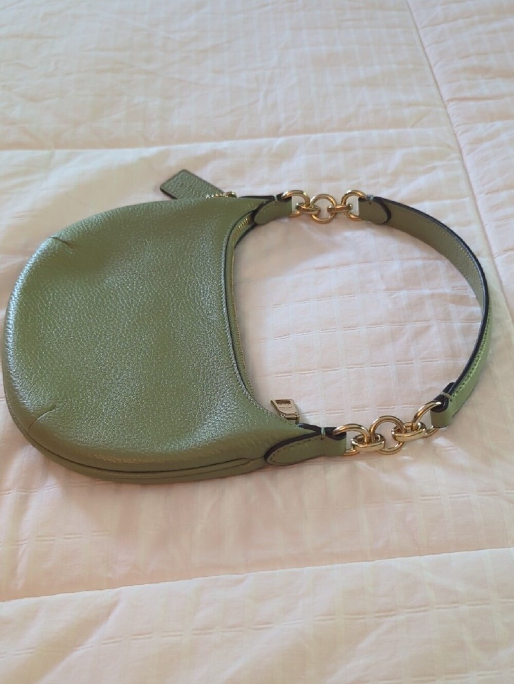 NWT- Coach Mini Payton Sage Green Pebbled Leather Shoulder Bag - Picture 6 of 7